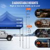 VEVOR Pop Up Canopy Tent, 10 x 10 FT, Outdoor Patio Gazebo Tent with Removable Sidewalls and Wheeled Bag